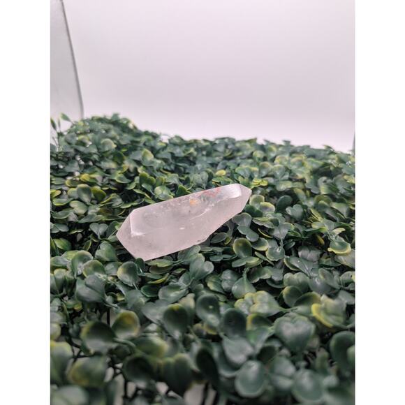 Natural enhydro Garden Quartz rare two bubbles moving sediment crystal specimen - Picture 2 of 4